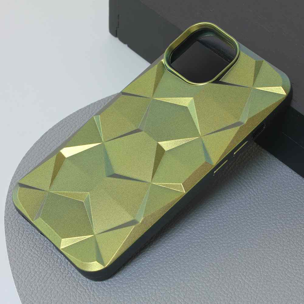 Maska za iPhone 13 Shiny Diamond maslinasto zelena