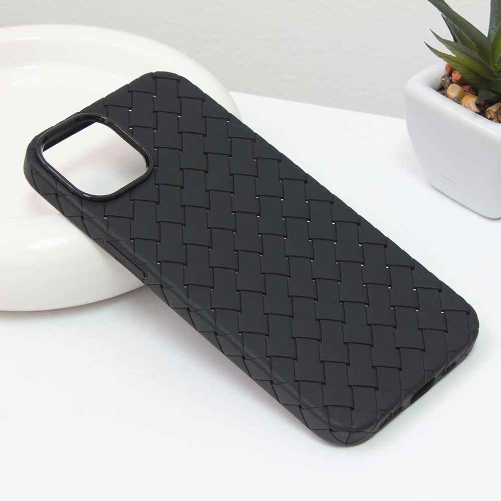 Maska za iPhone 13 Weave case crna