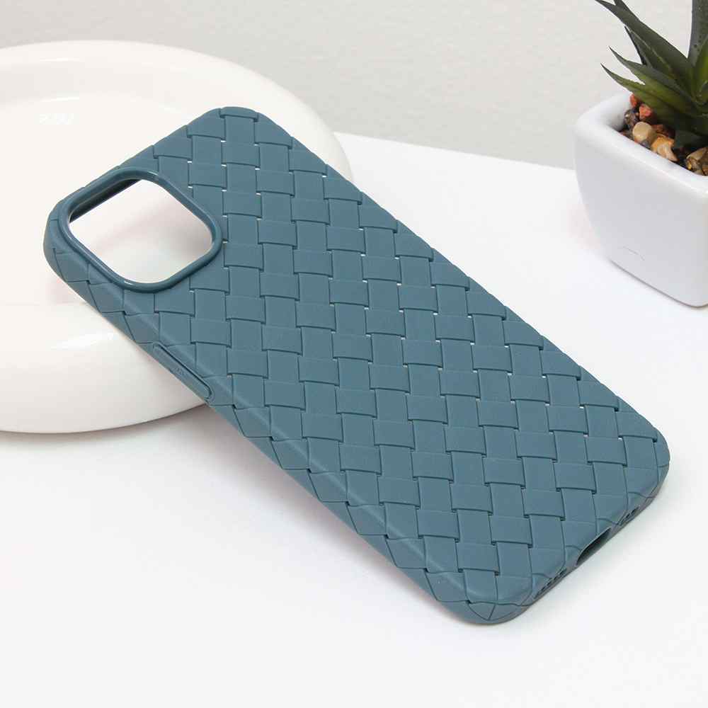 Maska za iPhone 13 Weave case svetlo zelena