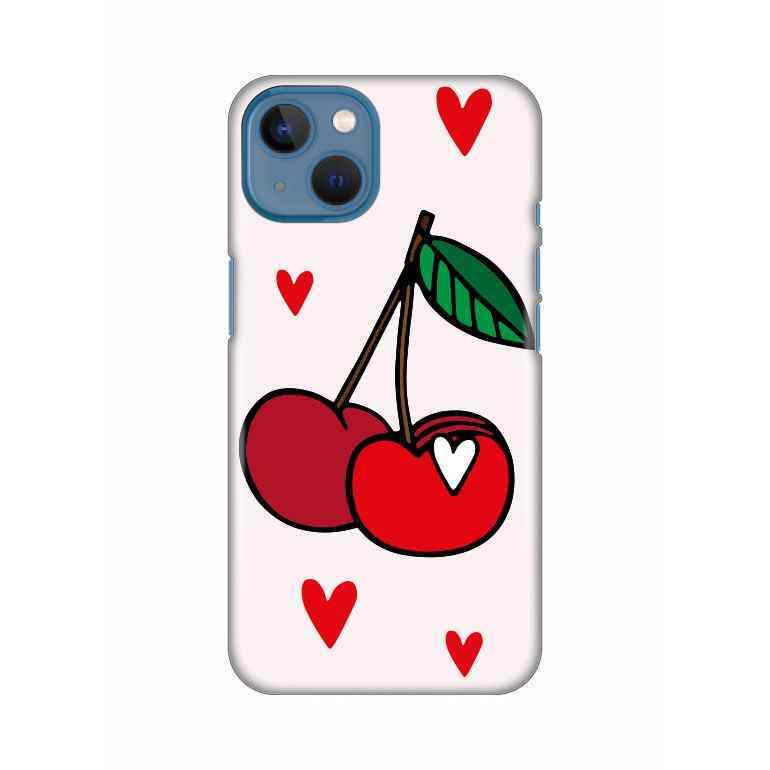 Maska za iPhone 13 silikon Print Cherry