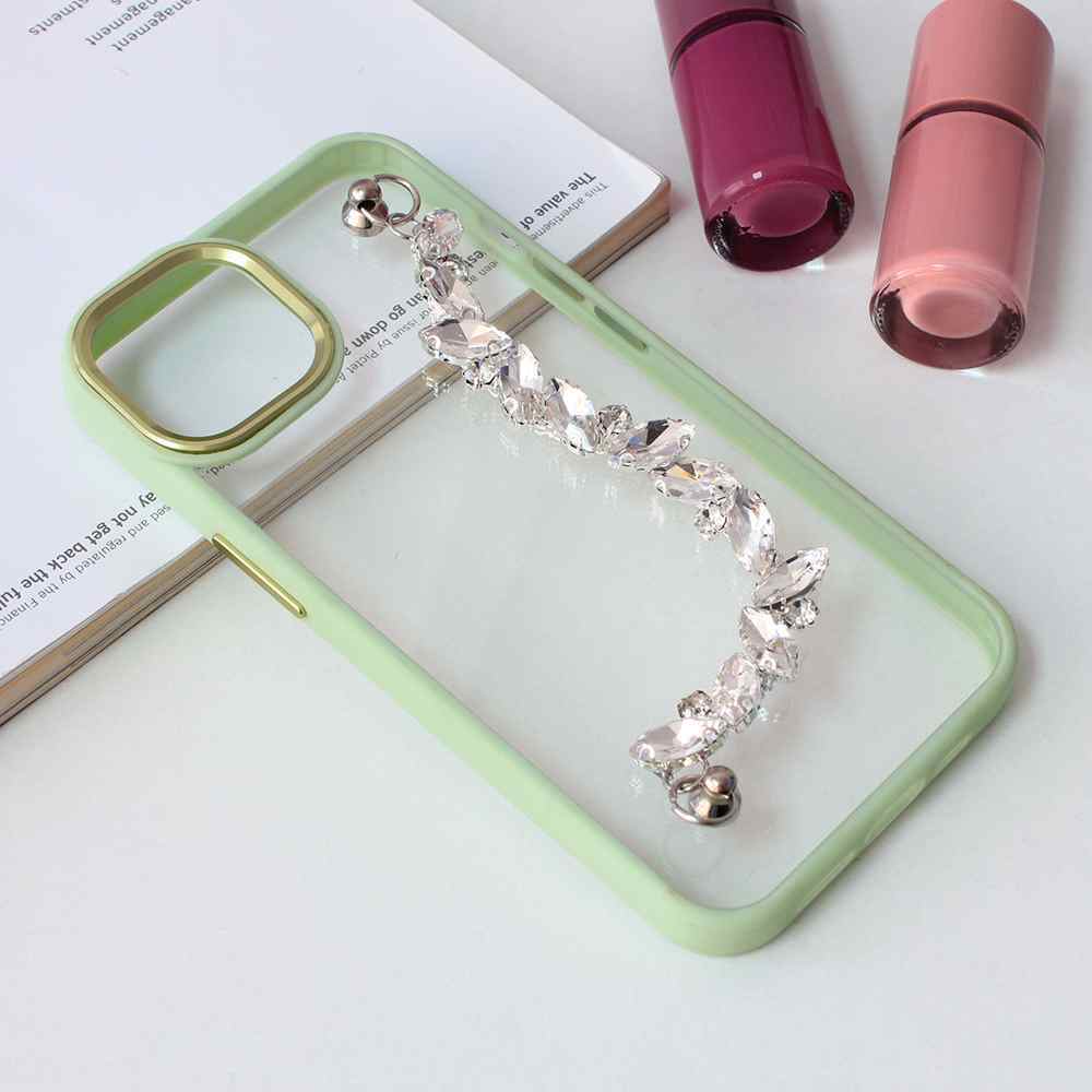 Maska za iPhone 14 Chain zelena