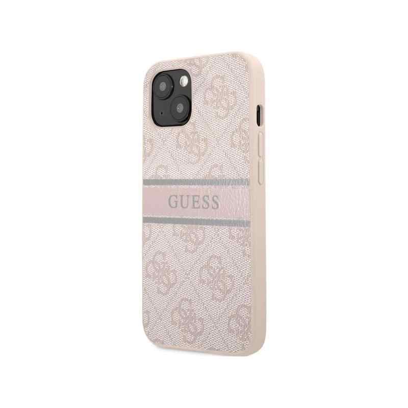 Maska za iPhone 14 Plus Guess Hc PU 4G Stripe pink