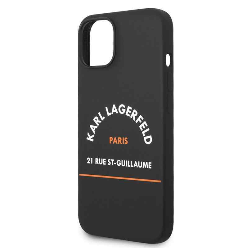 Maska za iPhone 14 Plus Karl Lagerfeld Hc Silicone RSG crna