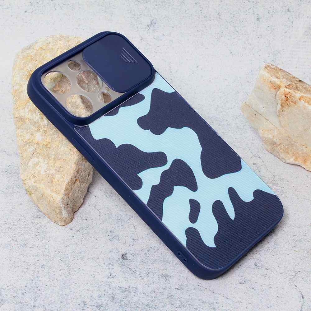 Maska za iPhone 14 Pro Max Camera Army tamno plava