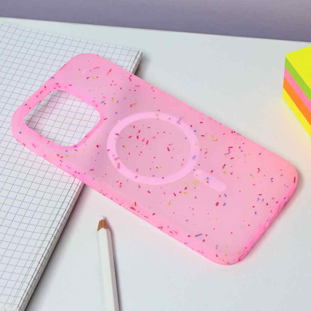 Maska za iPhone 14 Pro Max Colorful Magsafe roze