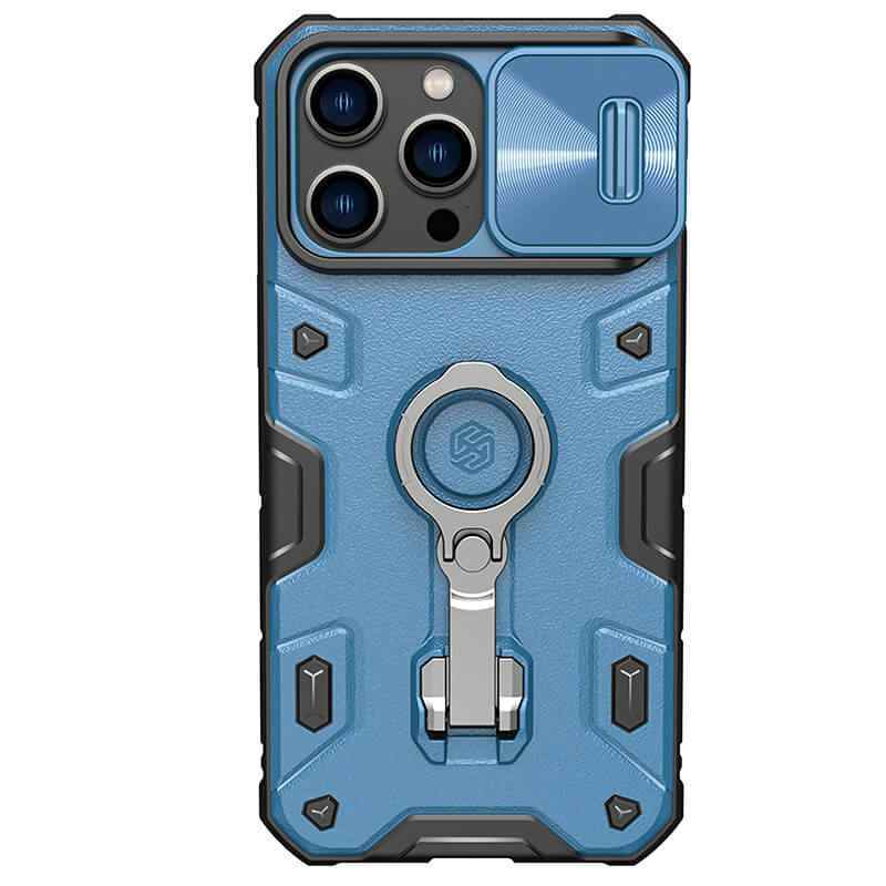 Maska za iPhone 14 Pro Max Nillkin CamShield Armor Pro Magnetic plava