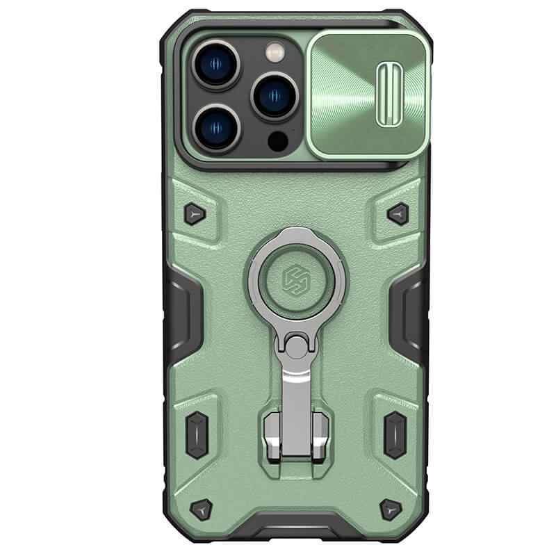 Maska za iPhone 14 Pro Max Nillkin CamShield Armor Pro Magnetic zelena