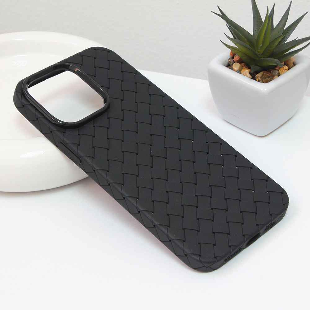 Maska za iPhone 14 Pro Max Weave case crna