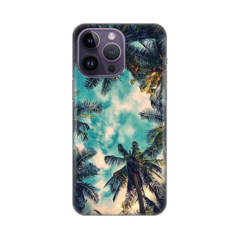 Maska za iPhone 14 Pro Max silikon Print Palm tree