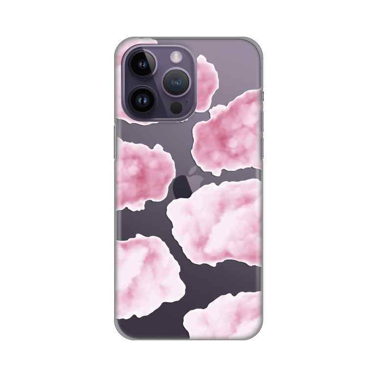 Maska za iPhone 14 Pro Max silikon Print Pink Clouds