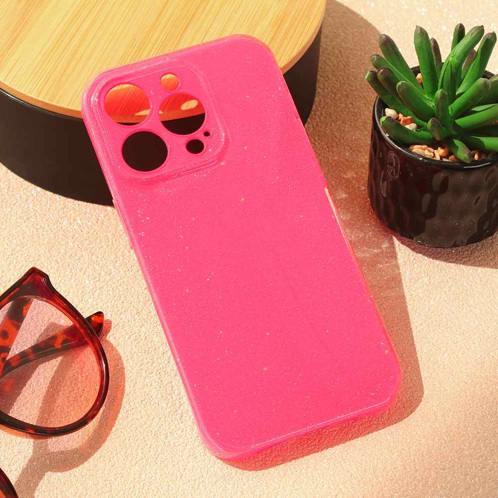 Maska za iPhone 14 Pro Sparkle Dust pink