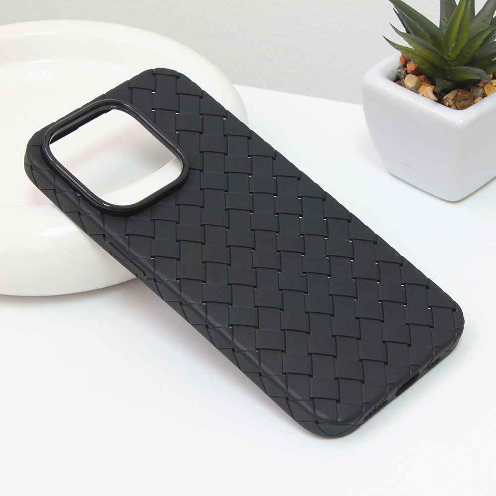 Maska za iPhone 14 Pro Weave case crna