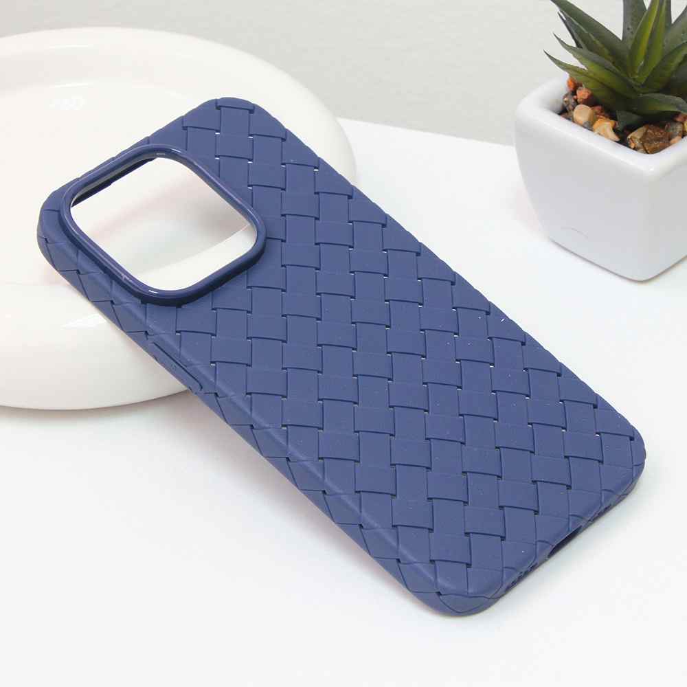 Maska za iPhone 14 Pro Weave case plava