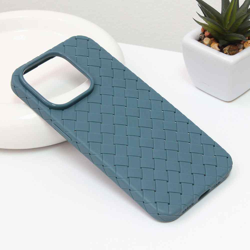 Maska za iPhone 14 Pro Weave case svetlo zelena