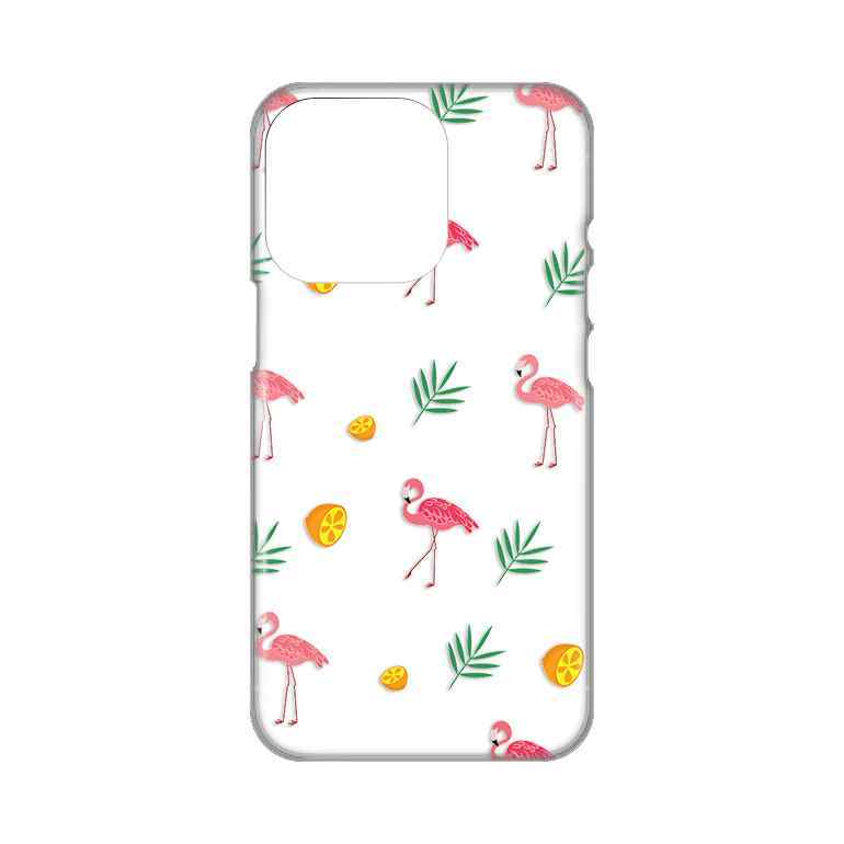 Maska za iPhone 14 Pro silikon Print Flamingos