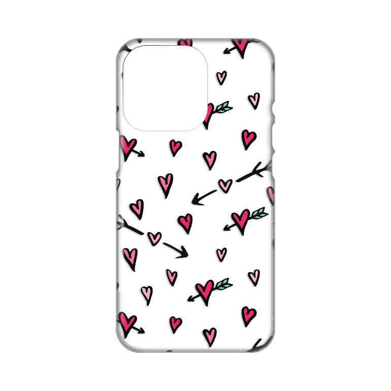 Maska za iPhone 14 Pro silikon Print Heart Pattern