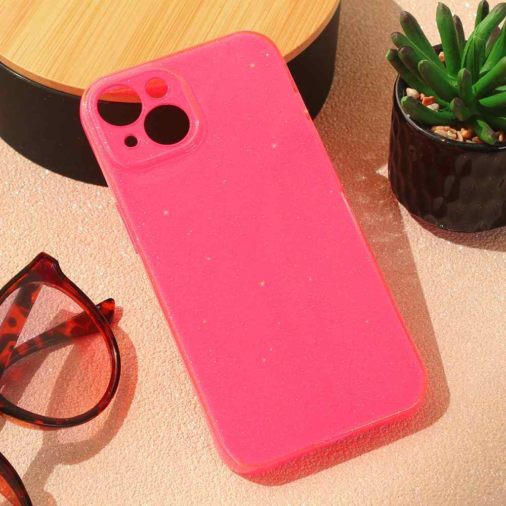 Maska za iPhone 14 Sparkle Dust pink