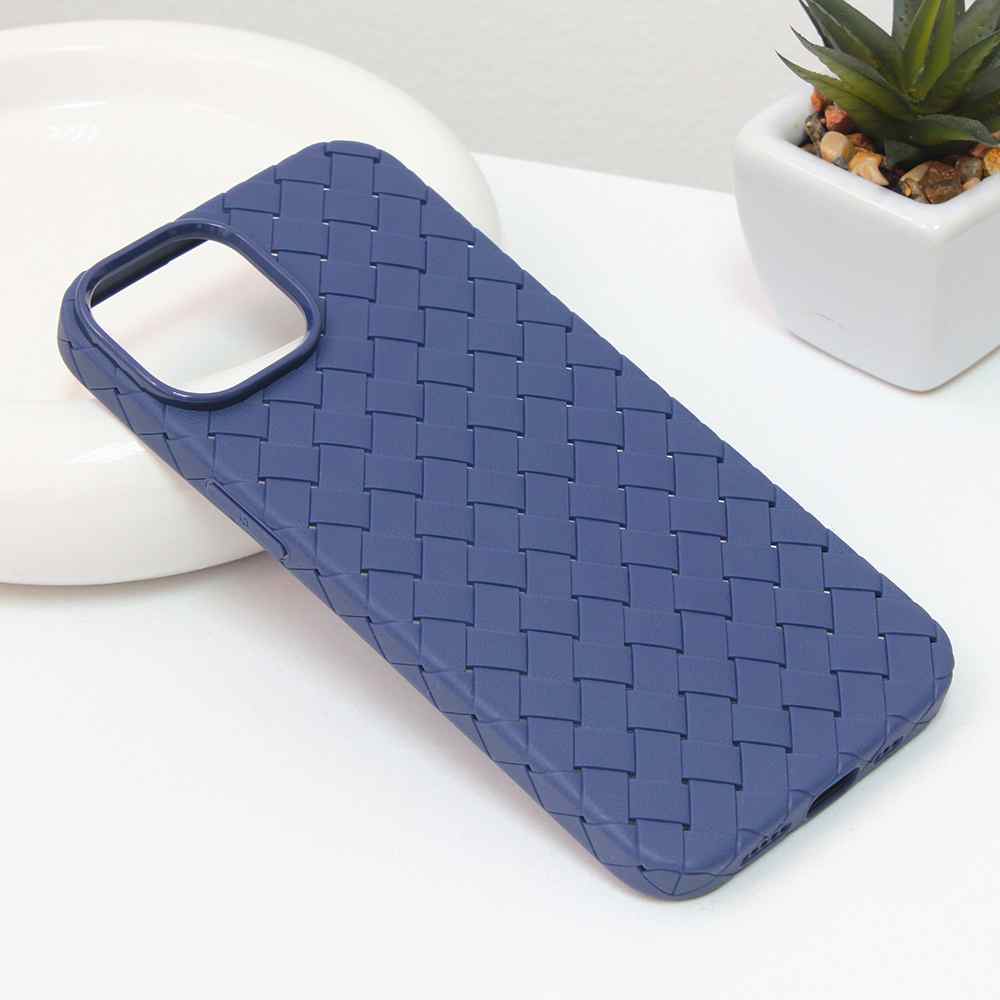 Maska za iPhone 14 Weave case plava