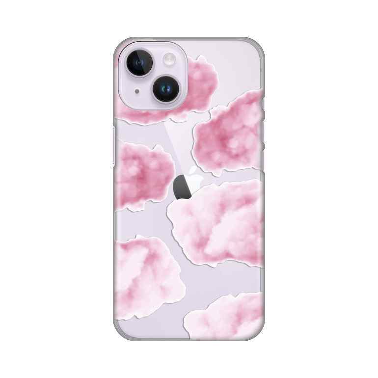 Maska za iPhone 14 silikon Print Pink Clouds