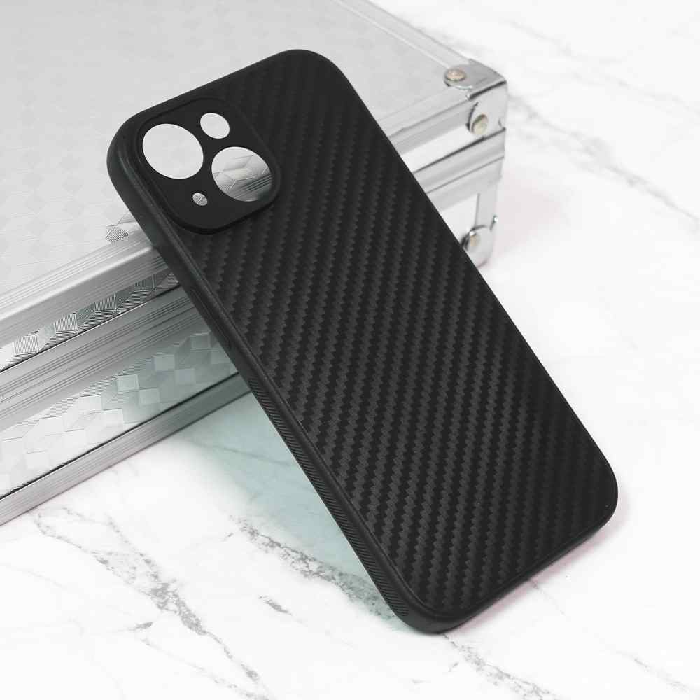 Maska za iPhone 15 Carbon fiber crna