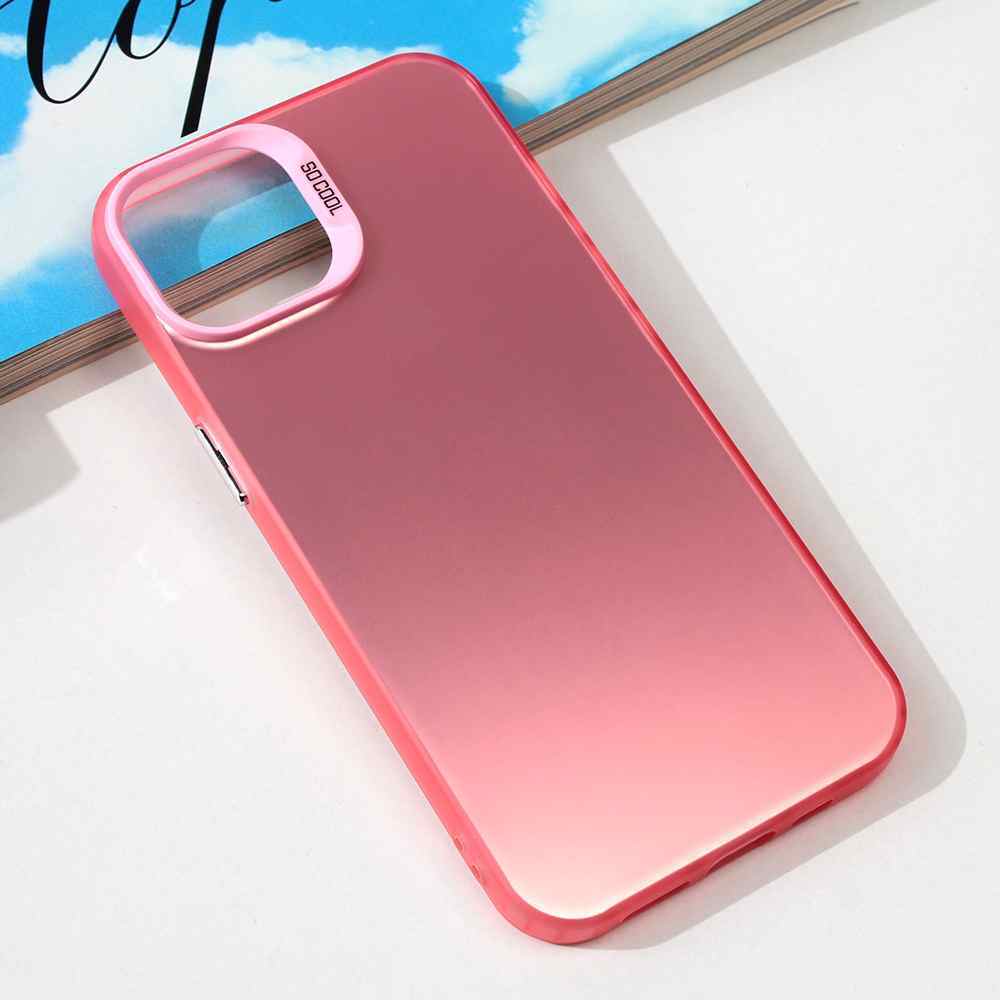 Maska za iPhone 15 Clear roze