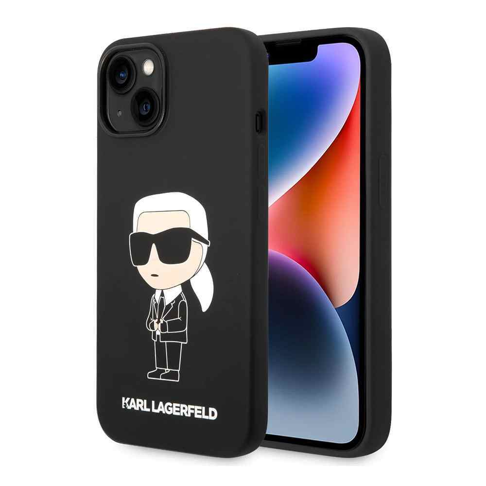 Maska za iPhone 15 Plus Karl Lagerfeld Hc Silicone NFT Ikonik crna