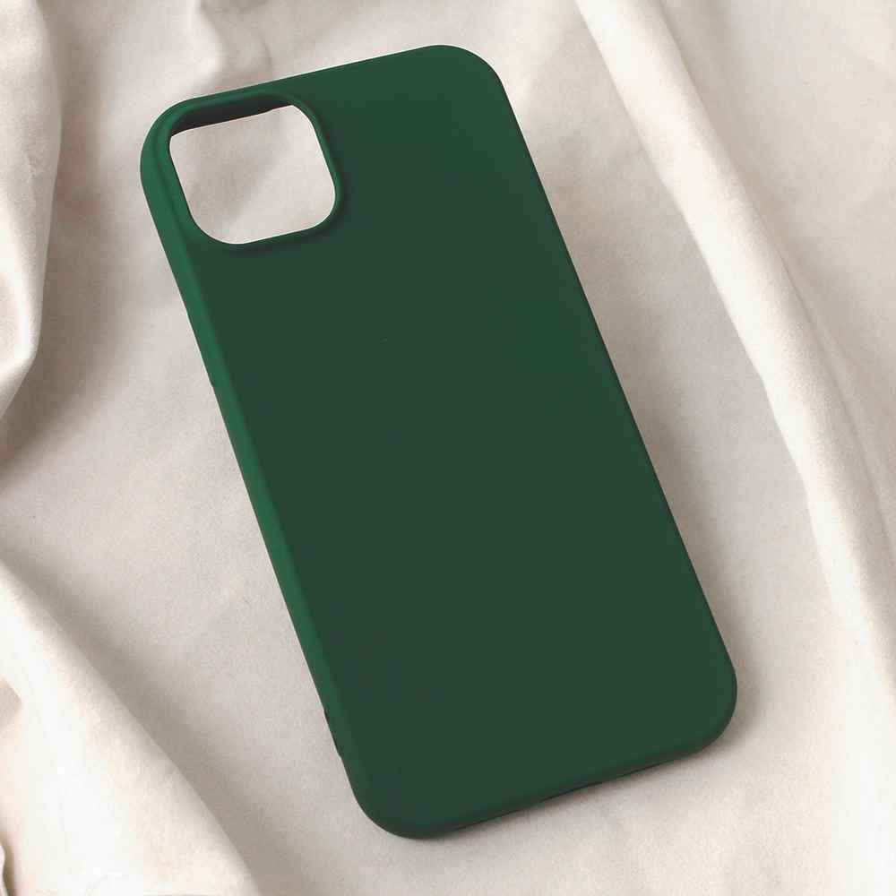 Maska za iPhone 15 Plus Teracell Soft Velvet tamno zelena