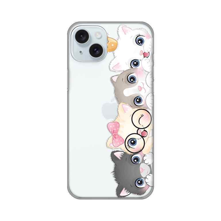 Maska za iPhone 15 Plus silikon Print Cats