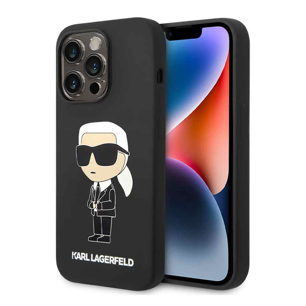 Maska za iPhone 15 Pro Max Karl Lagerfeld Hc Silicone NFT Ikonik crna