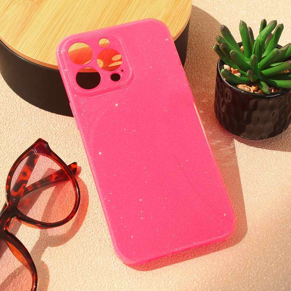 Maska za iPhone 15 Pro Max Sparkle Dust pink