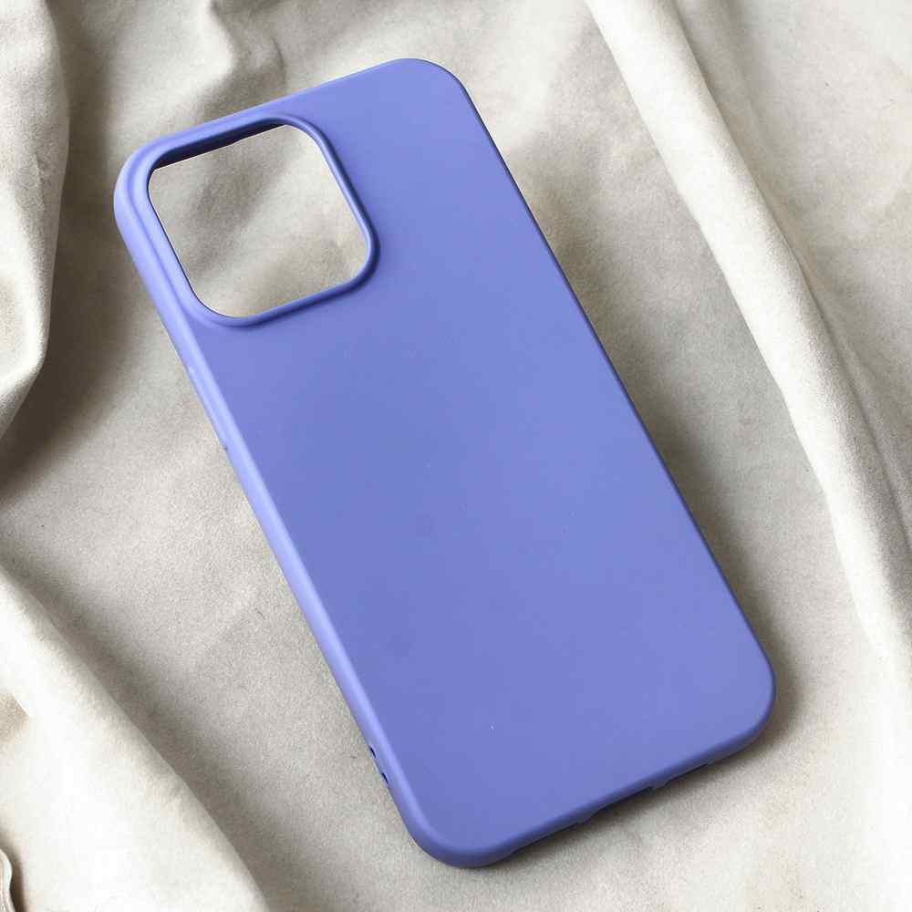 Maska za iPhone 15 Pro Max Teracell Soft Velvet ljubicasta