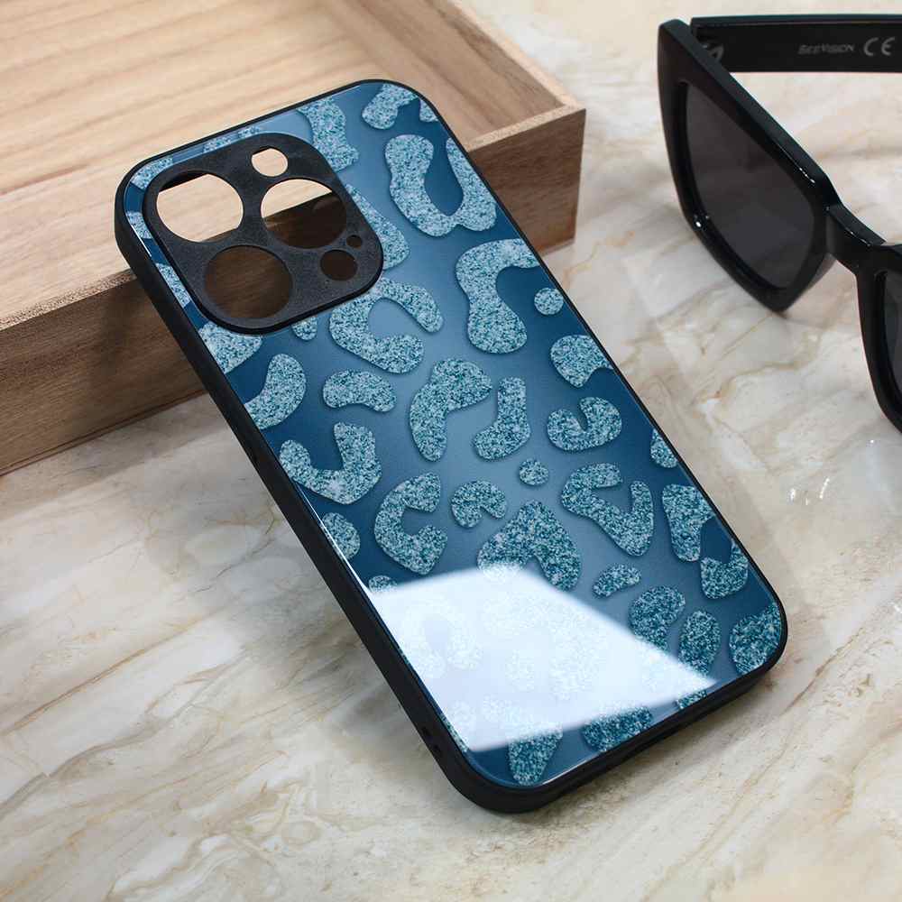 Maska za iPhone 15 Pro Shiny glass plava