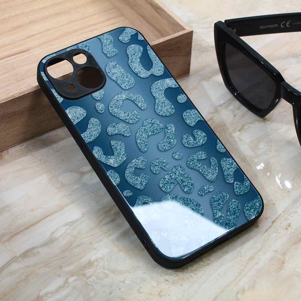 Maska za iPhone 15 Shiny glass plava