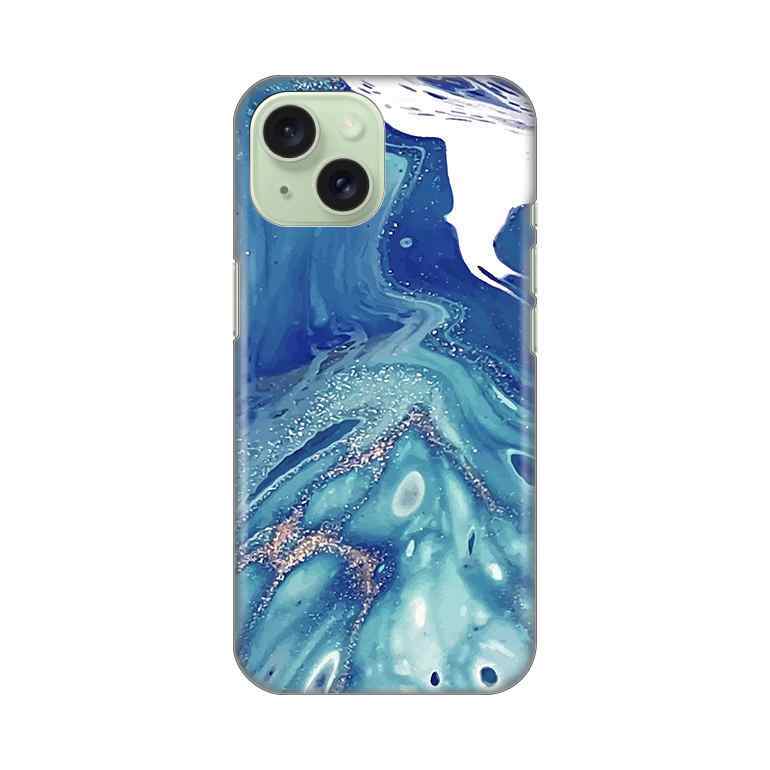 Maska za iPhone 15 silikon Print Blue Marble