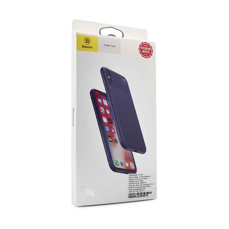 Maska za iPhone X Baseus Knight plava