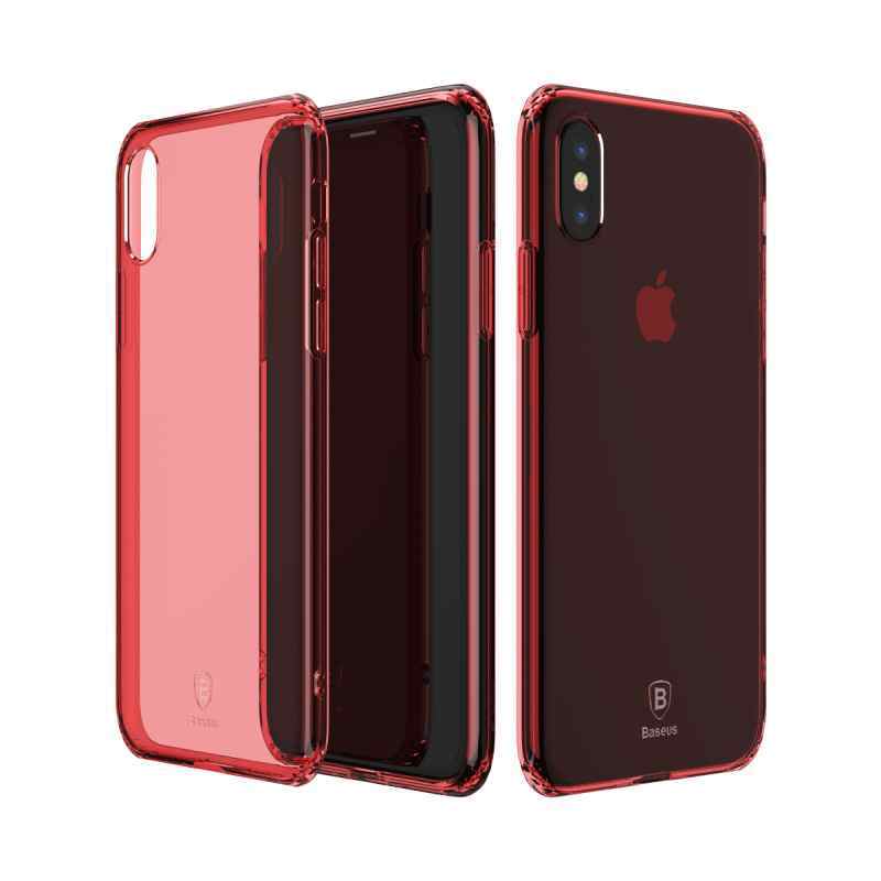 Maska za iPhone X Baseus Simple anti-fall crvena