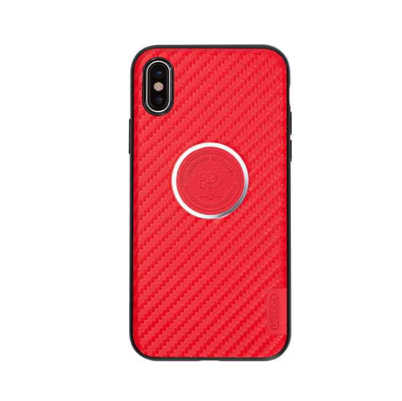 Maska za iPhone X Remax Proda Carbon Fiber crvena