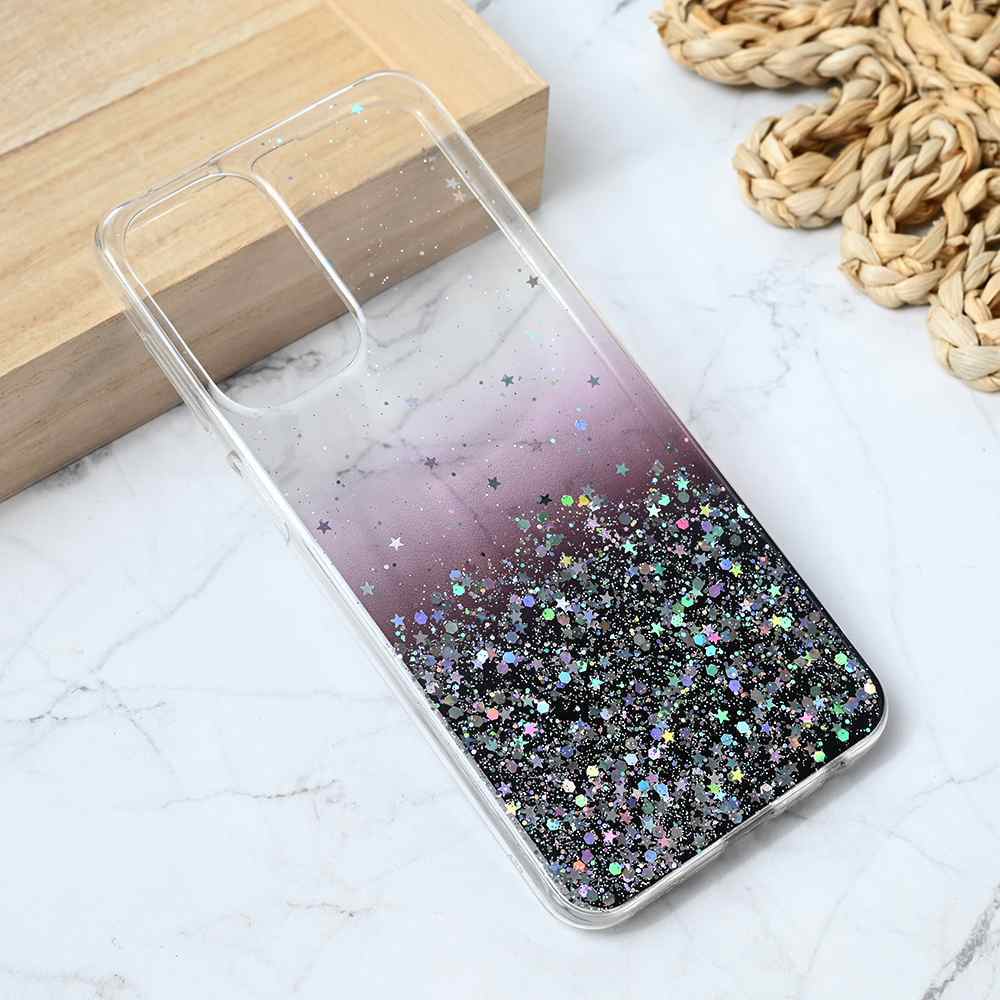 Maska za Samsung A23 4G/5G silikon Glitter crna