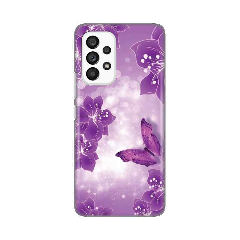 Maska za Samsung A53 5G silikon Print Butterfly And Flowers