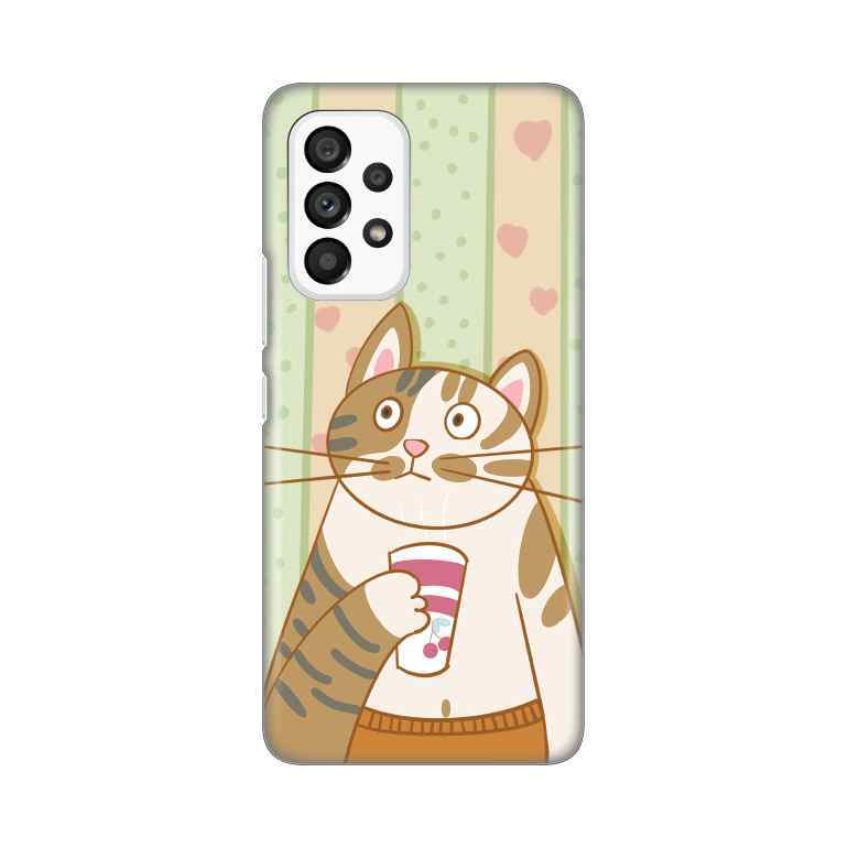 Maska za Samsung A53 5G silikon Print Cool Cat