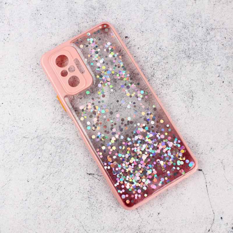 Maska za Xiaomi Redmi Note 10 Pro/Note 10 Pro Max Frame Glitter roze