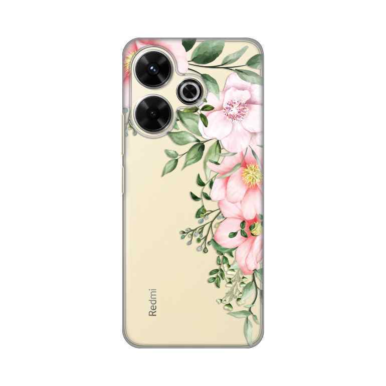 Maska za Xiaomi Redmi 13 silikon Print Gentle Rose Pattern