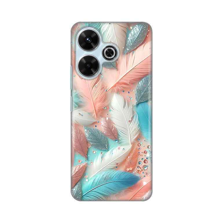 Maska za Xiaomi Redmi 13 silikon Print Pastel Feathers