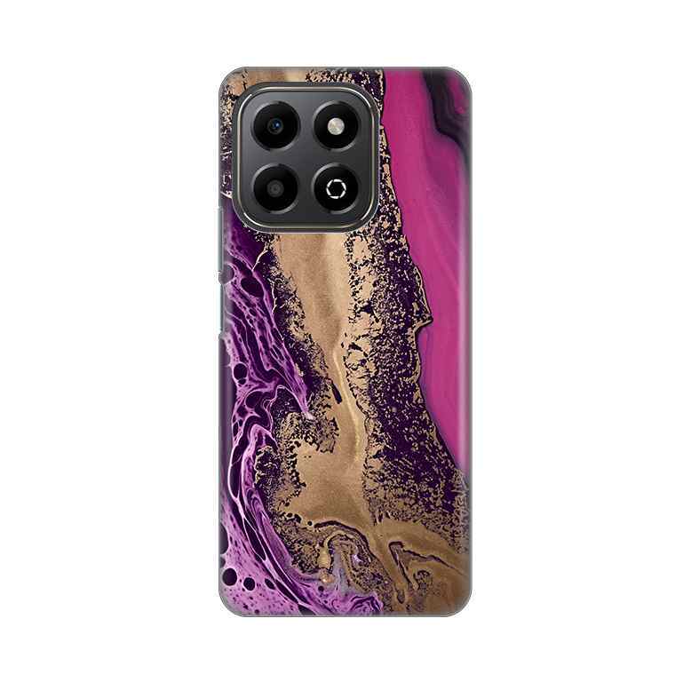 Maska Za Honor X6b silikon Print Purple Gold Marble