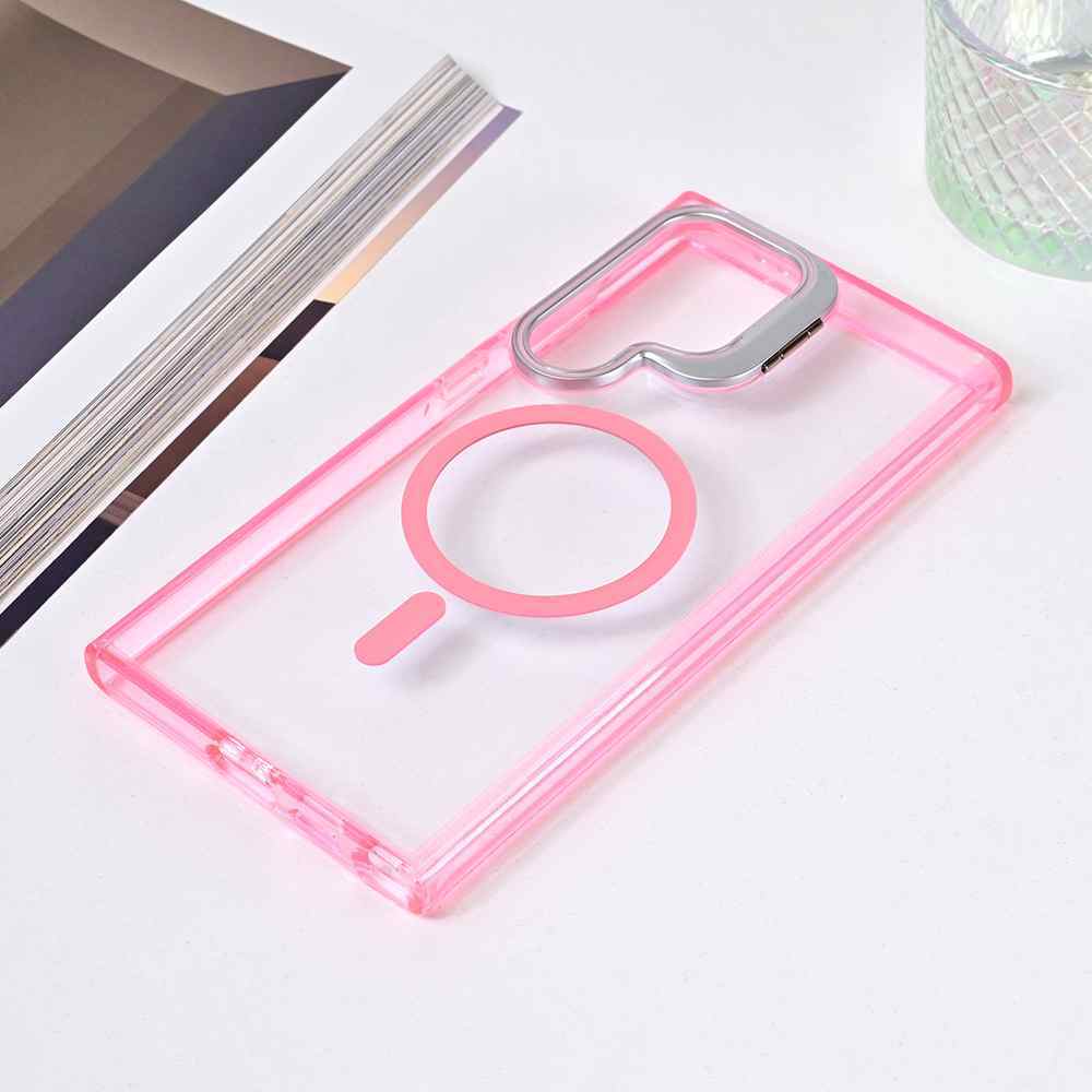 Maska za Samsung S24 Ultra Magsafe providna pink