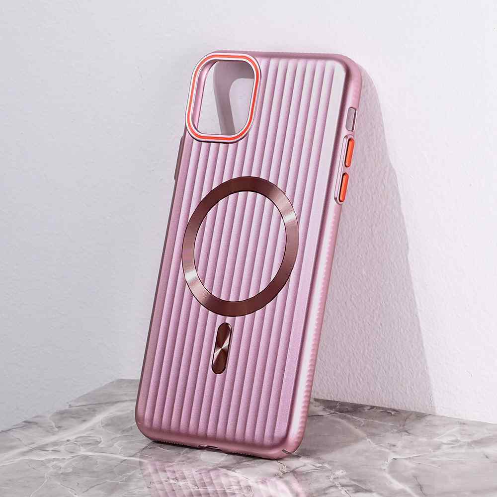 Maska za iPhone 11 Pro Max Magsafe Stripe roze