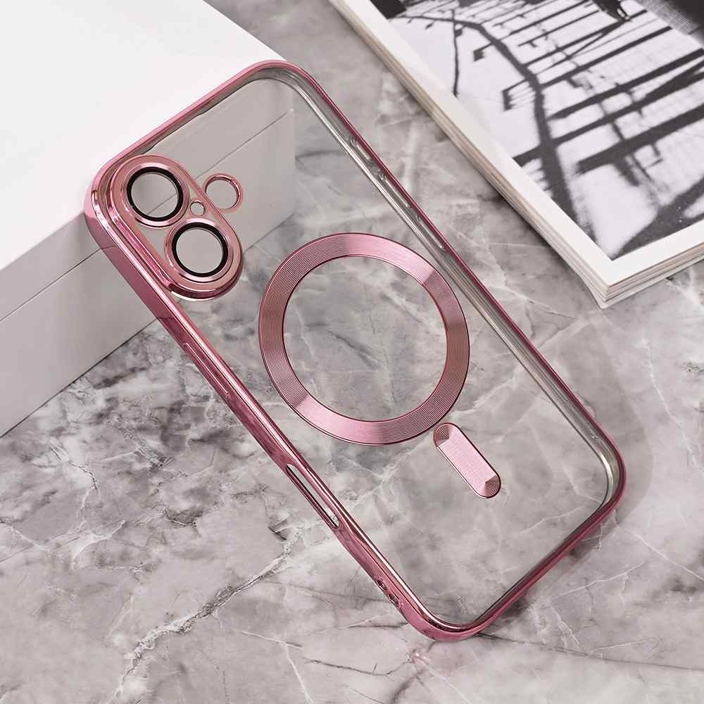 Maska za iPhone 16 Magsafe Lux roze