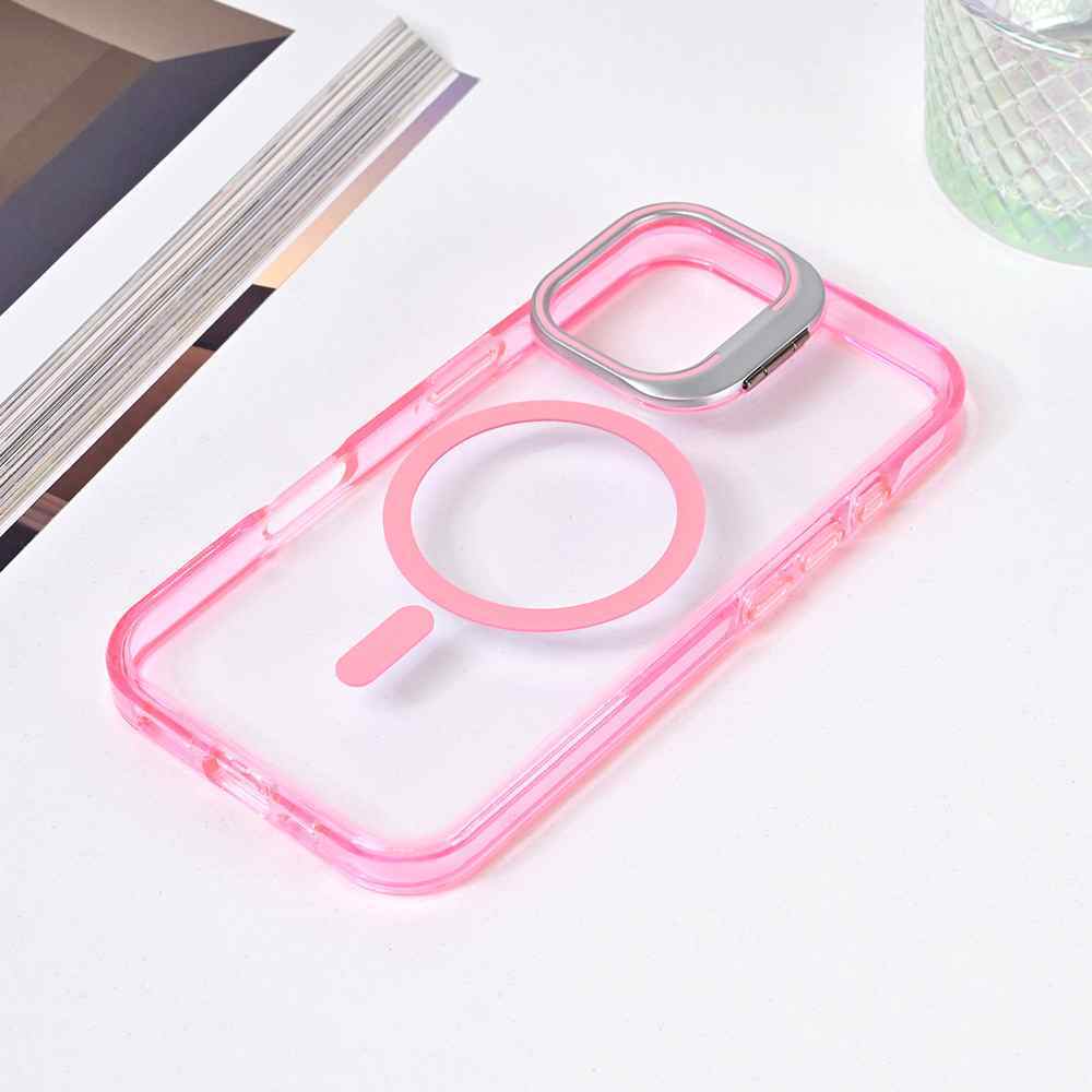 Maska za iPhone 16 Magsafe providna pink