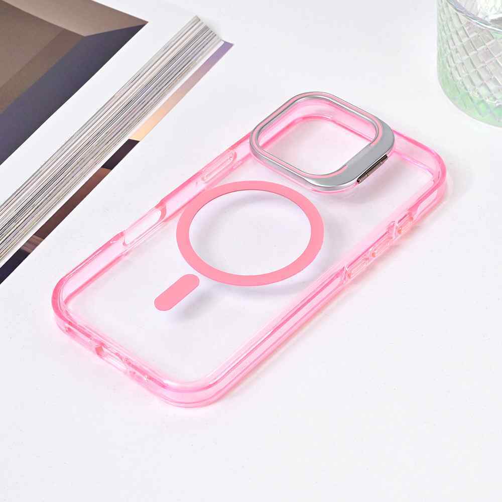 Maska za iPhone 16 Pro Magsafe providna pink