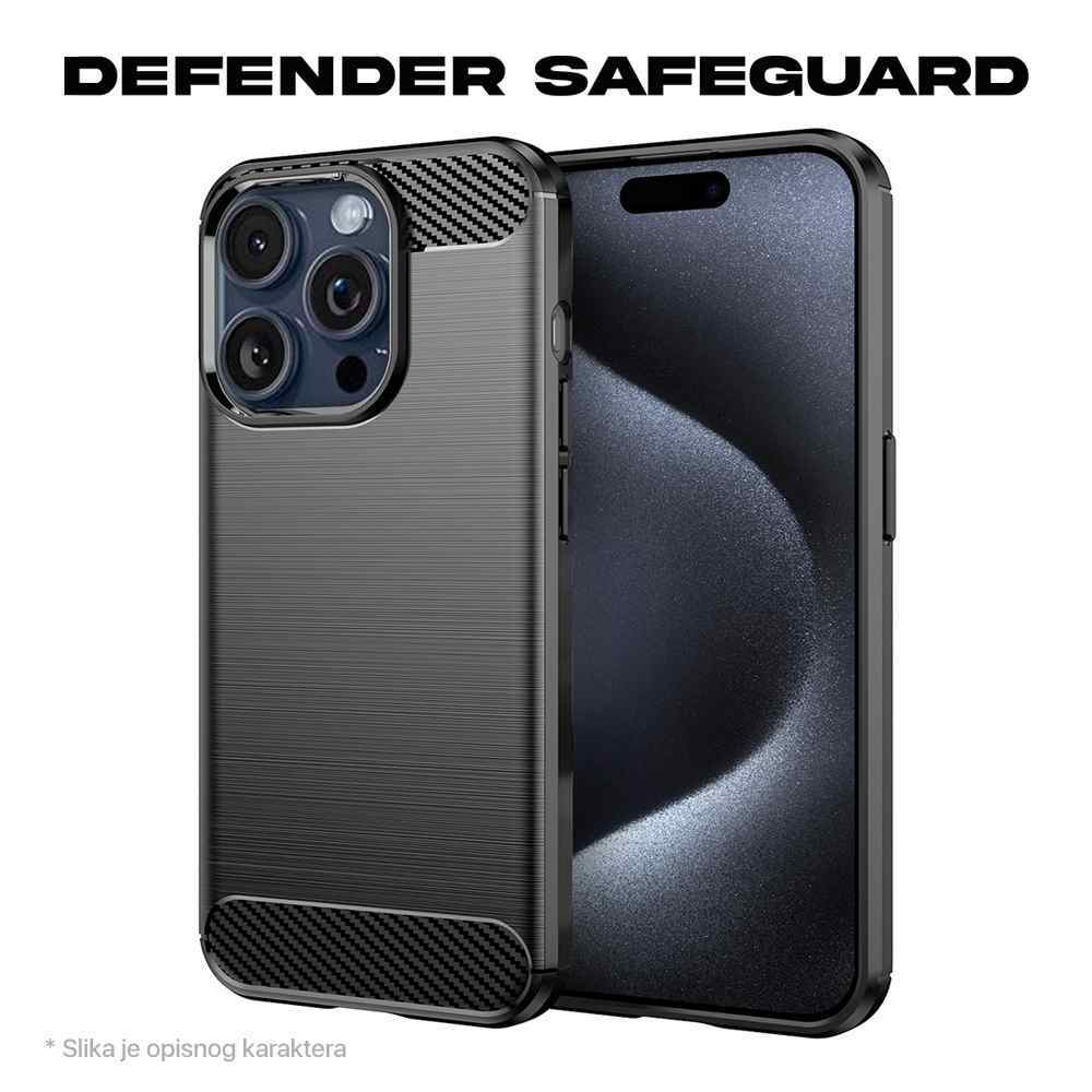 Maska za iPhone 16 Pro Max Defender Safeguard crna